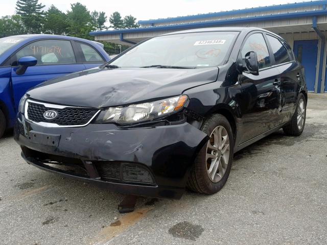 KNAFU5A26C5530585 - 2012 KIA FORTE EX BLACK photo 2