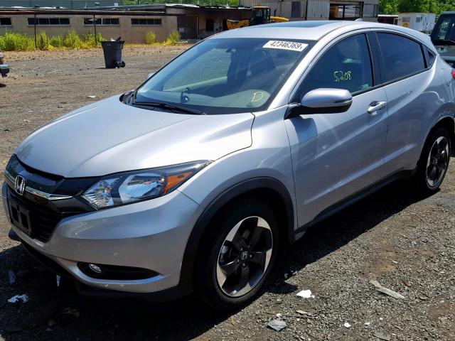 3CZRU6H56JM727151 - 2018 HONDA HR-V EX SILVER photo 2