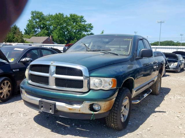 1D7HU18N13S183257 - 2003 DODGE RAM 1500 S GREEN photo 2