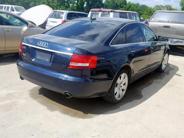 WAUAH74F26N155226 - 2006 AUDI A6 3.2 BLUE photo 4