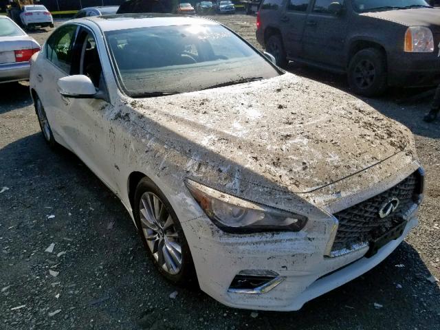 JN1EV7AR2JM439114 - 2018 INFINITI Q50 LUXE WHITE photo 1