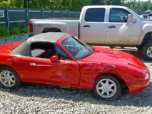 JM1NA3517L0147040 - 1990 MAZDA MX-5 MIATA RED photo 9