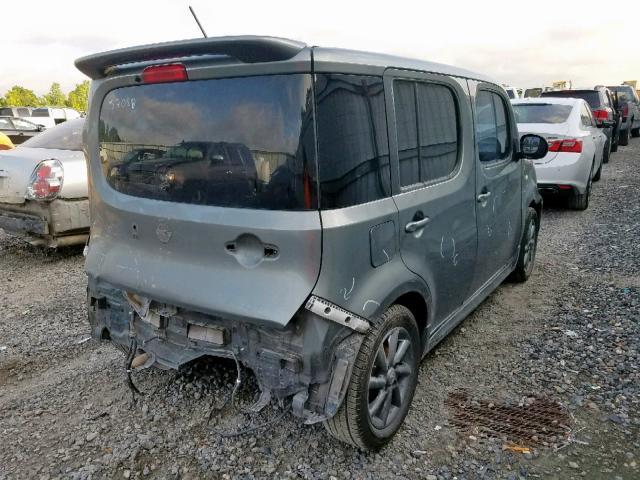 JN8AZ2KR4BT205716 - 2011 NISSAN CUBE BASE GRAY photo 4