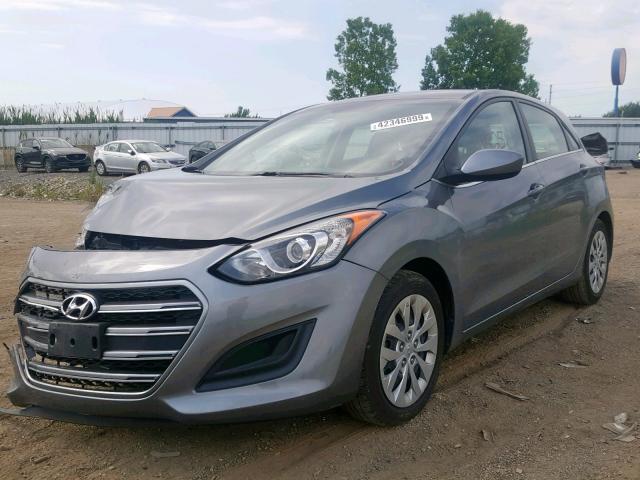 KMHD35LH1GU326315 - 2016 HYUNDAI ELANTRA GT GRAY photo 2