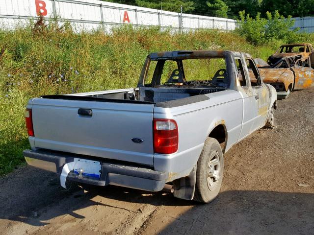 1FTYR14U02PB07670 - 2002 FORD RANGER SUP GRAY photo 4