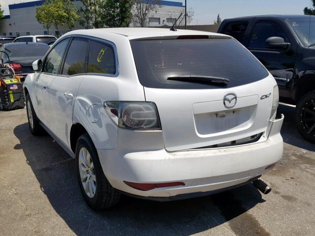 JM3ER2AM6B0387835 - 2011 MAZDA CX-7 WHITE photo 3