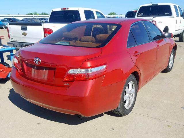 4T1BE46KX7U184470 - 2007 TOYOTA CAMRY NEW RED photo 4