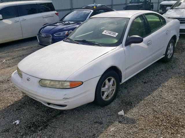 1G3NL52F24C221225 - 2004 OLDSMOBILE ALERO GL WHITE photo 2