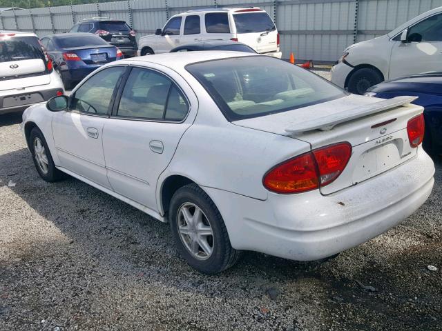 1G3NL52F24C221225 - 2004 OLDSMOBILE ALERO GL WHITE photo 3