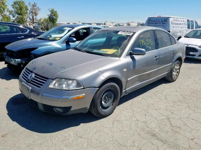 WVWPD63B23E238829 - 2003 VOLKSWAGEN PASSAT GLS GRAY photo 2