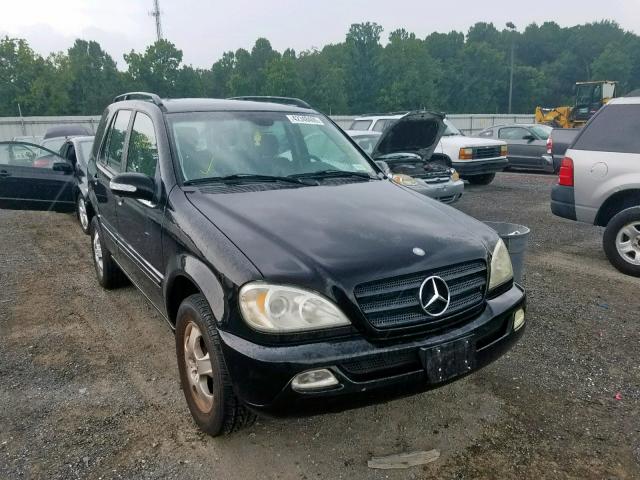 4JGAB57E64A473152 - 2004 MERCEDES-BENZ ML 350 BLACK photo 1