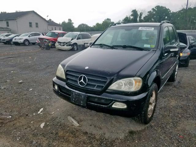 4JGAB57E64A473152 - 2004 MERCEDES-BENZ ML 350 BLACK photo 2