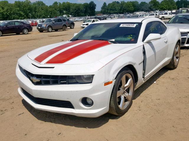 2G1FK1EJ5A9202134 - 2010 CHEVROLET CAMARO SS WHITE photo 2