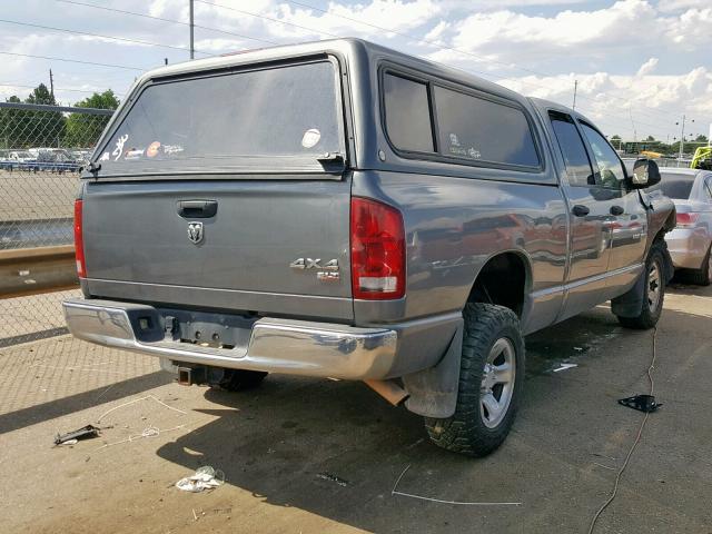 1D7HU18DX5S352718 - 2005 DODGE RAM 1500 S SILVER photo 4