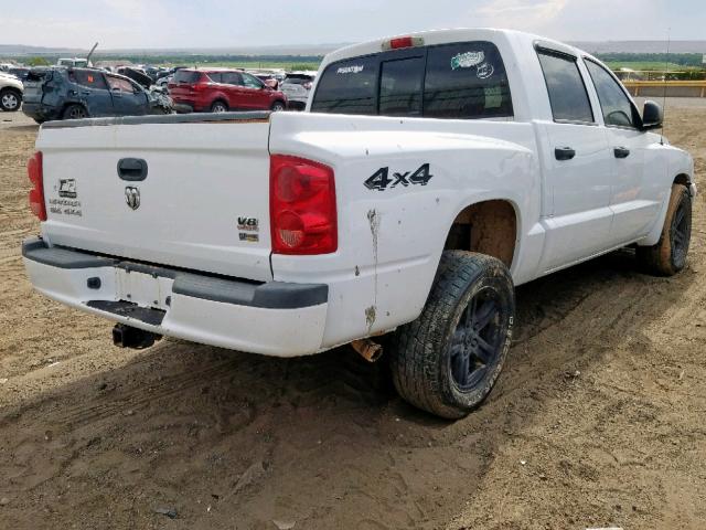 1D7HW48P17S268022 - 2007 DODGE DAKOTA QUA WHITE photo 4