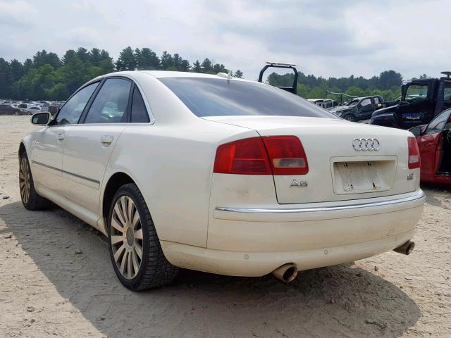 WAULL44E36N009205 - 2006 AUDI A8 4.2 QUA WHITE photo 3