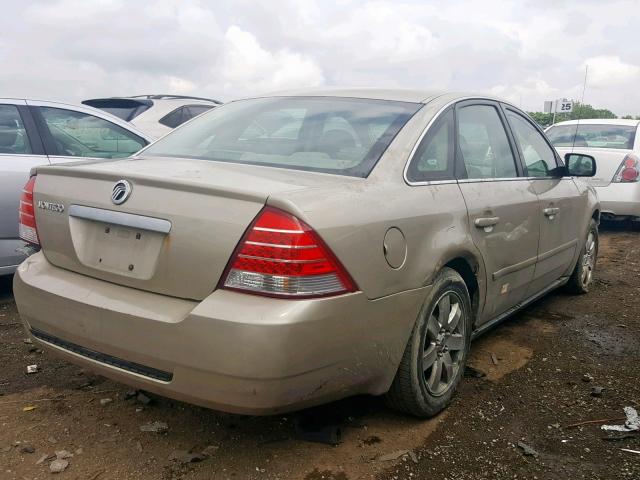 1MEFM40136G606180 - 2006 MERCURY MONTEGO LU GOLD photo 4