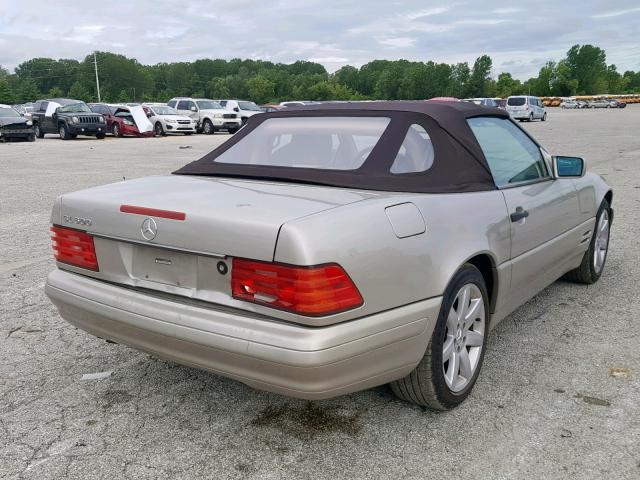 WDBFA67F3WF167235 - 1998 MERCEDES-BENZ SL 500 BEIGE photo 4