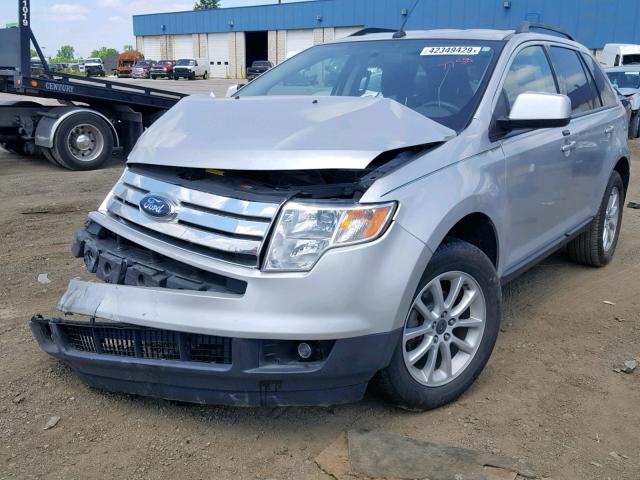 2FMDK38C29BA47758 - 2009 FORD EDGE SEL SILVER photo 2