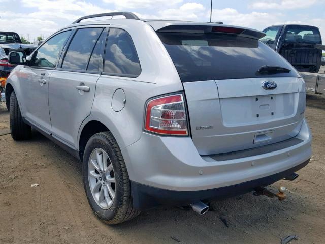 2FMDK38C29BA47758 - 2009 FORD EDGE SEL SILVER photo 3