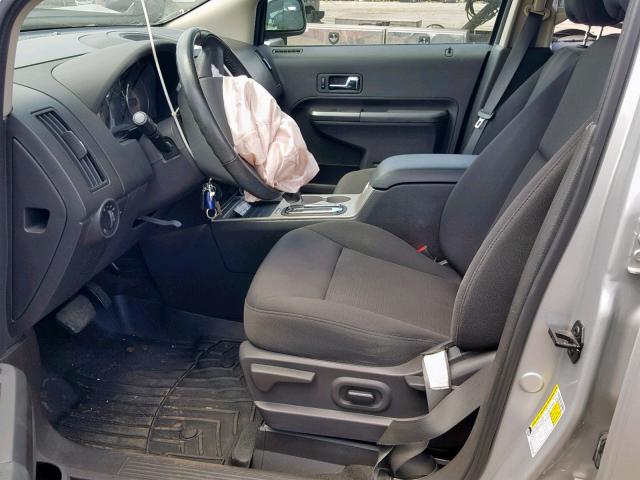 2FMDK38C29BA47758 - 2009 FORD EDGE SEL SILVER photo 5