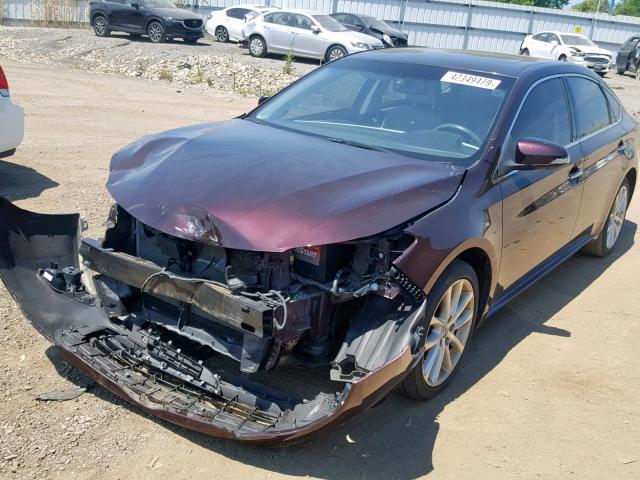 4T1BK1EB9DU031101 - 2013 TOYOTA AVALON BAS MAROON photo 2