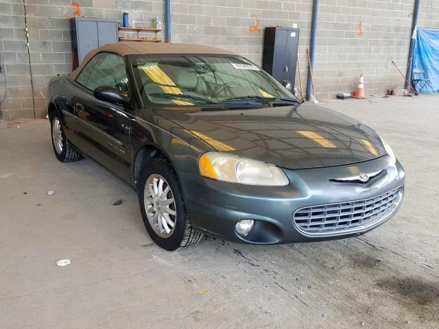 1C3EL55U21N674505 - 2001 CHRYSLER SEBRING LX GREEN photo 1