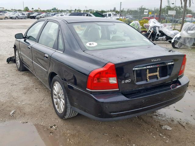 YV1TS592861443910 - 2006 VOLVO S80 2.5T BLACK photo 3