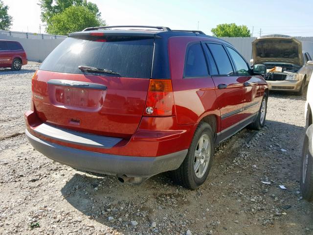 2A4GM48416R885657 - 2006 CHRYSLER PACIFICA RED photo 4