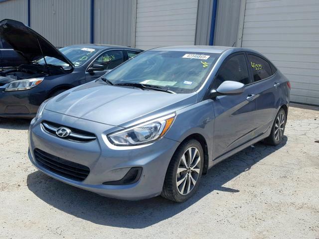 KMHCT4AE2HU351255 - 2017 HYUNDAI ACCENT SE BLUE photo 2