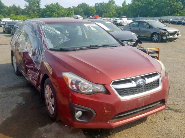 JF1GJAA64DH005574 - 2013 SUBARU IMPREZA RED photo 1