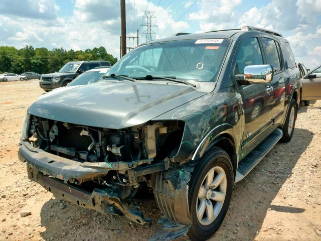 5N1AA08D08N609303 - 2008 NISSAN ARMADA SE GRAY photo 2