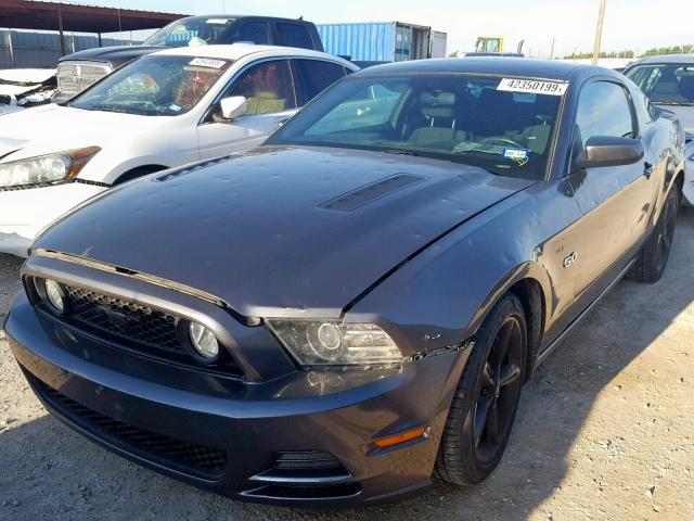 1ZVBP8CF2E5210027 - 2014 FORD MUSTANG GT CHARCOAL photo 2