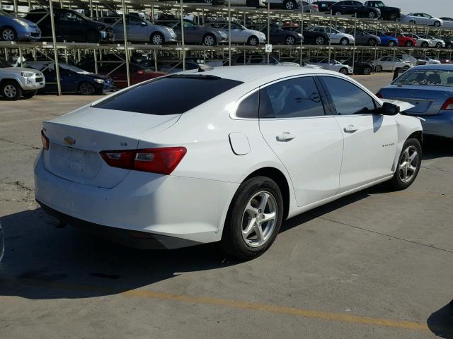 1G1ZC5ST2GF226639 - 2016 CHEVROLET MALIBU LS WHITE photo 4