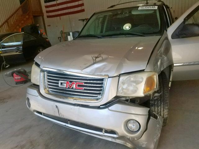 1GKDT13S282160879 - 2008 GMC ENVOY SILVER photo 9