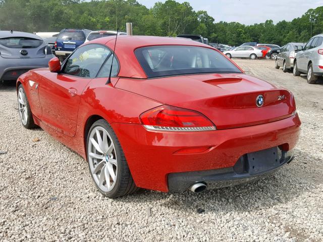 WBALM7C57BE383150 - 2011 BMW Z4 SDRIVE3 RED photo 3