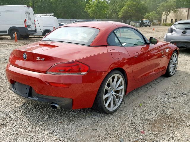 WBALM7C57BE383150 - 2011 BMW Z4 SDRIVE3 Червоний фото 4