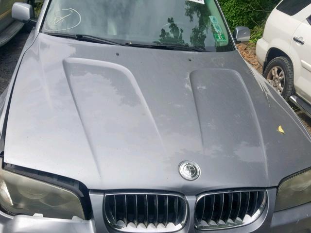 WBXPA93496WG88638 - 2006 BMW X3 3.0I SILVER photo 7