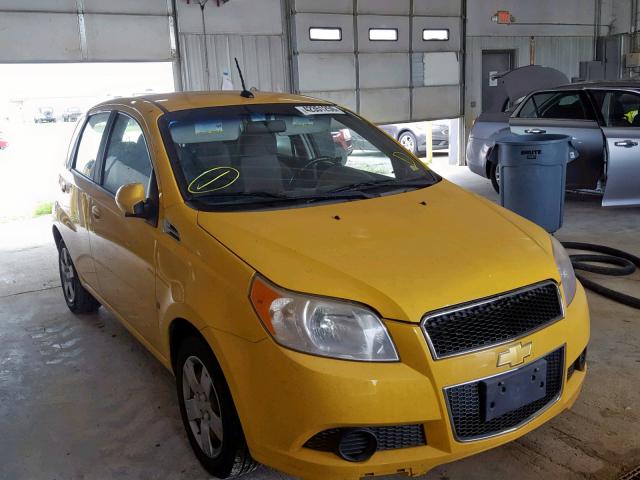 KL1TD66E29B649041 - 2009 CHEVROLET AVEO LS YELLOW photo 1