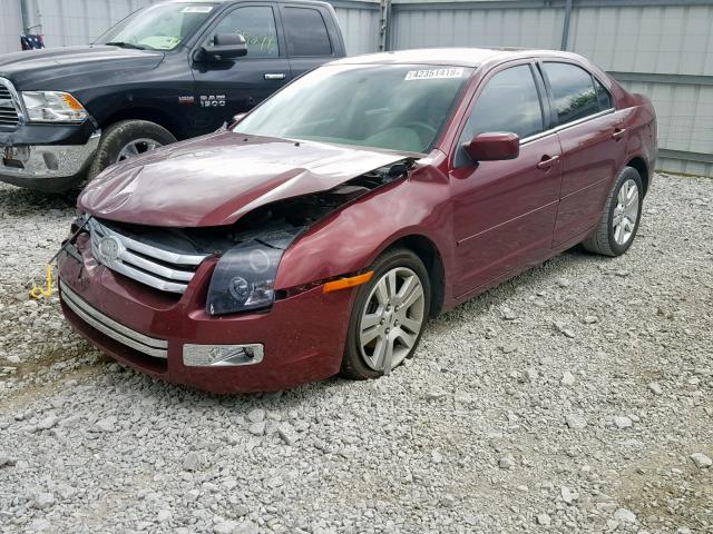 3FAHP08106R102098 - 2006 FORD FUSION SEL RED photo 2