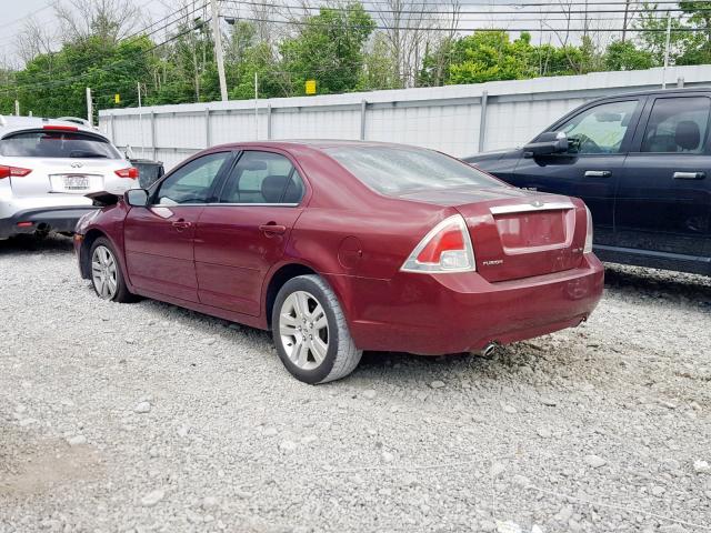 3FAHP08106R102098 - 2006 FORD FUSION SEL RED photo 3