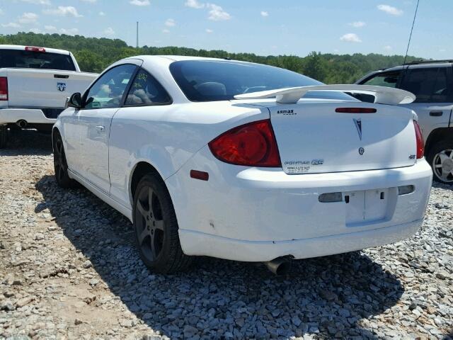 1G2AN18B777387797 - 2007 PONTIAC G5 GT WHITE photo 3