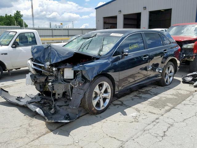 4T3BK3BB3EU105573 - 2014 TOYOTA VENZA LE BLACK photo 2