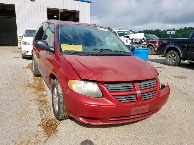 1D4GP45R16B743016 - 2006 DODGE CARAVAN SX RED photo 1