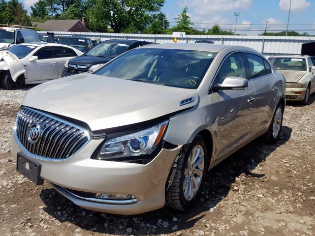 1G4GB5G35FF233993 - 2015 BUICK LACROSSE GOLD photo 2