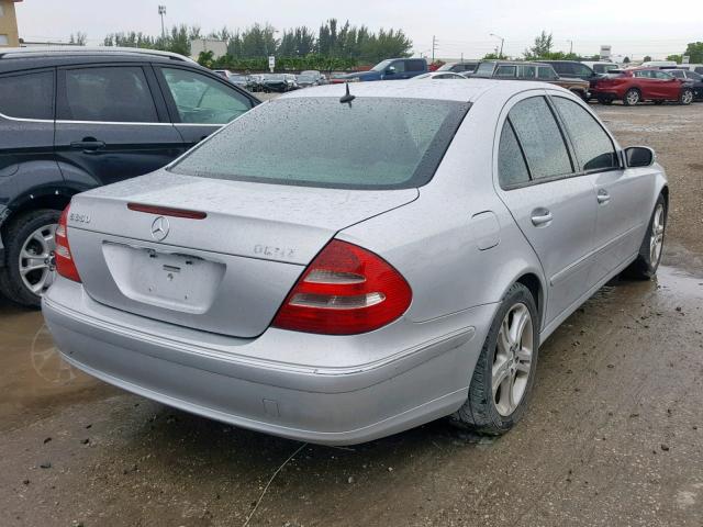 WDBUF56J56A978797 - 2006 MERCEDES-BENZ E 350 SILVER photo 4