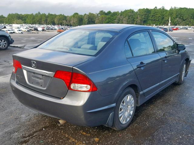 2HGFA16319H351296 - 2009 HONDA CIVIC VP GRAY photo 4