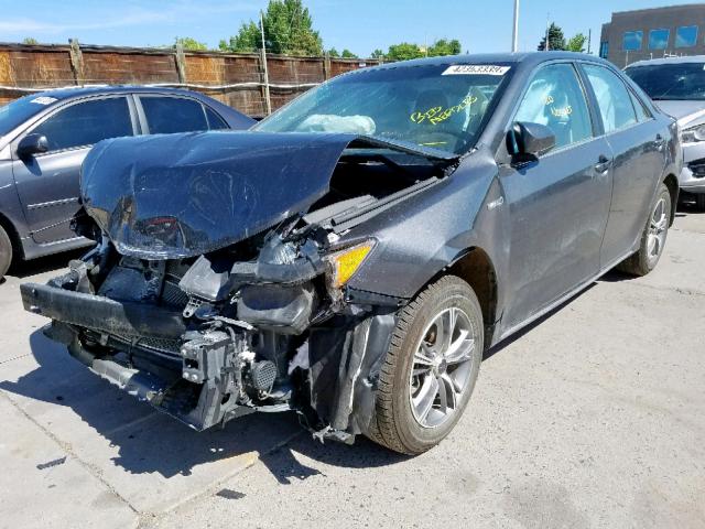 4T1BD1FK0CU023881 - 2012 TOYOTA CAMRY HYBR GRAY photo 2