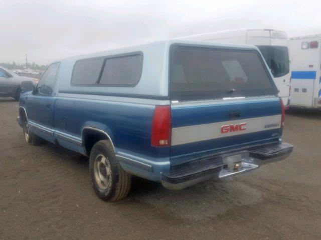 1GTDC14K6LE553513 - 1990 GMC SIERRA C15 BLUE photo 3