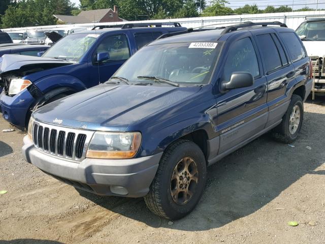 1J4GW58S3XC711842 - 1999 JEEP GRAND CHER BLUE photo 2